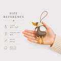 Leather Duck Bag Charm – Whimsical Everyday Accent