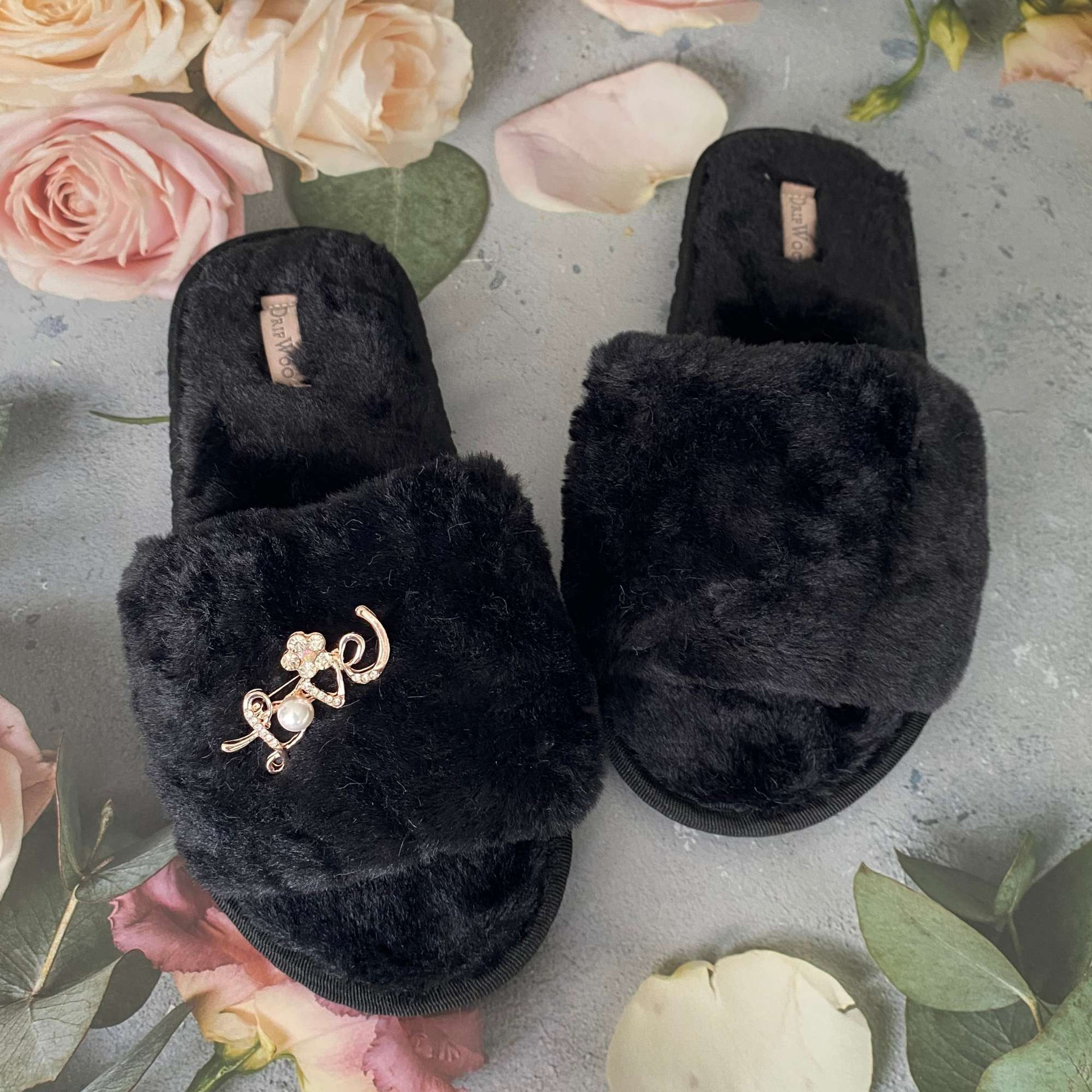 Personalized Women Fluffy Slippers| Women House Slippers| Gifts - Main Image