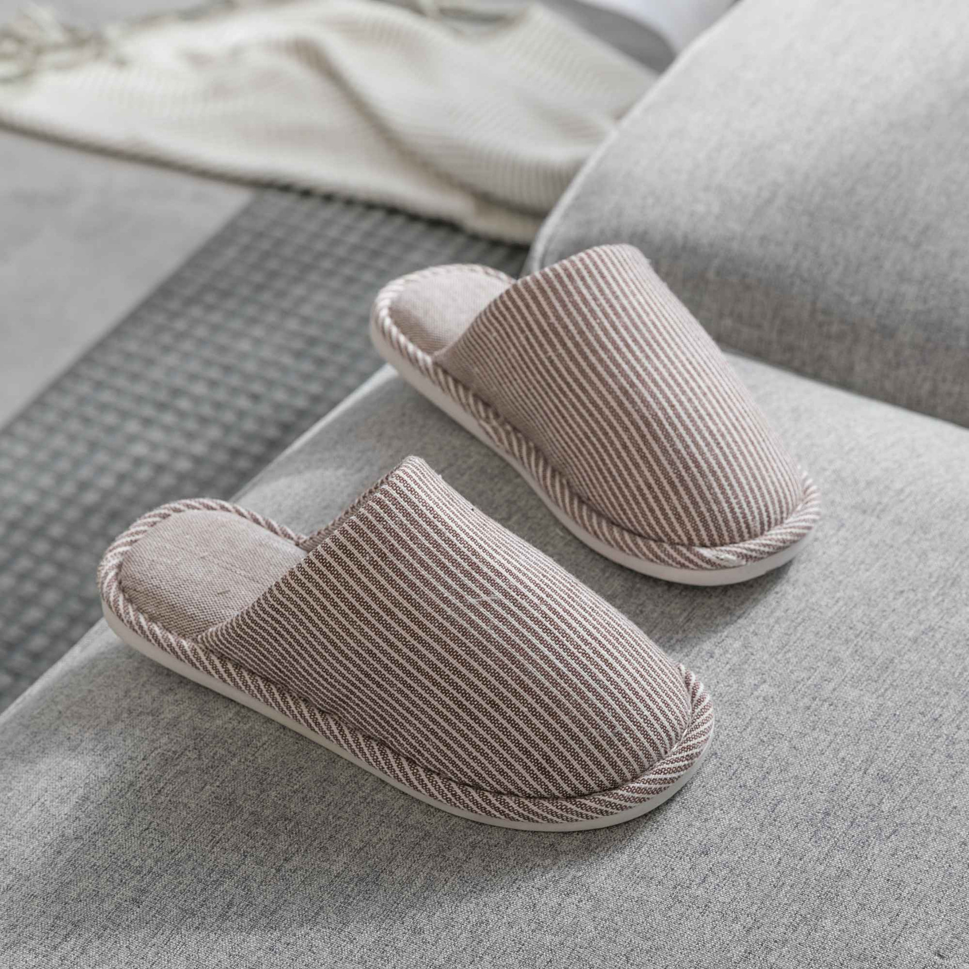Women Open Toe Quiet House Slippers, Men Open Toe Memory Foam Indoor  Slippers, Unisex Slippers