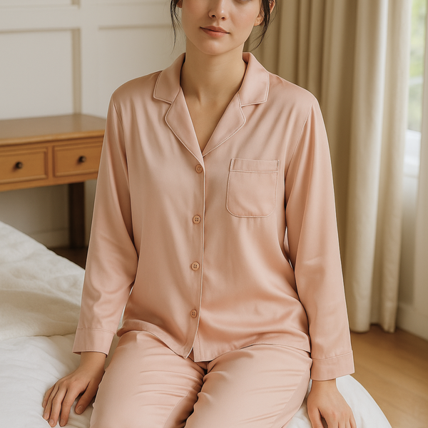 Modal Relaxed Fit Pajamas for Women – Couple-Friendly Sleep Set