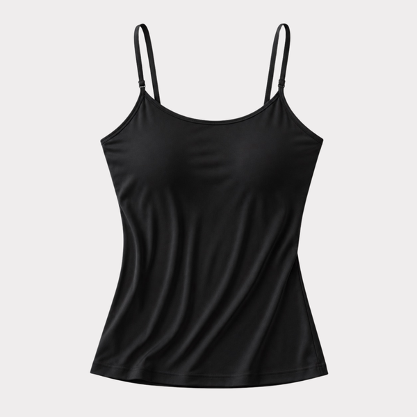 Modal Camisole with Built-In Shelf Bra – Adjustable Strap Essential