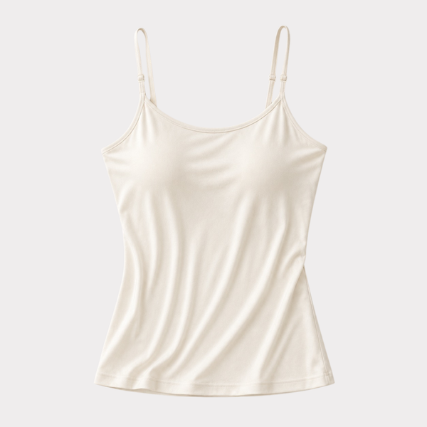 Modal Camisole with Built-In Shelf Bra – Adjustable Strap Essential