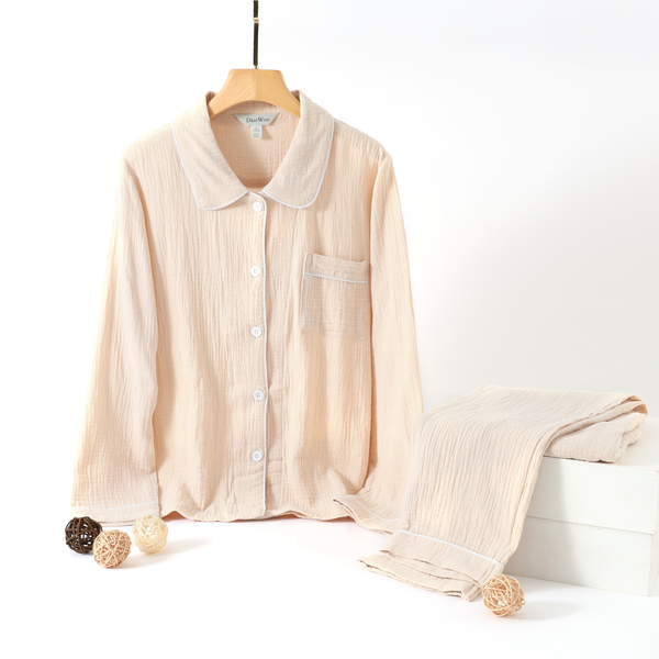 Double Gauze Cotton Pajama Set