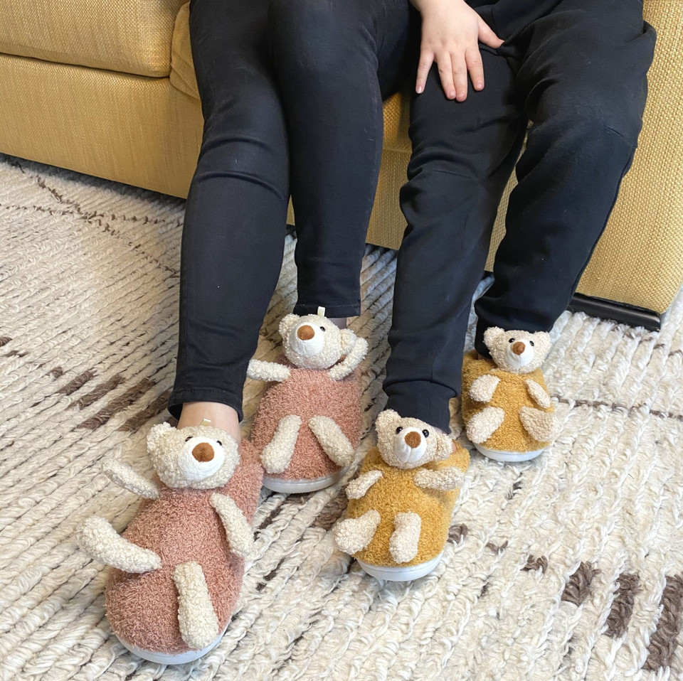 Women  Bear Indoor Slippers| Mom and Daughter's Slippers