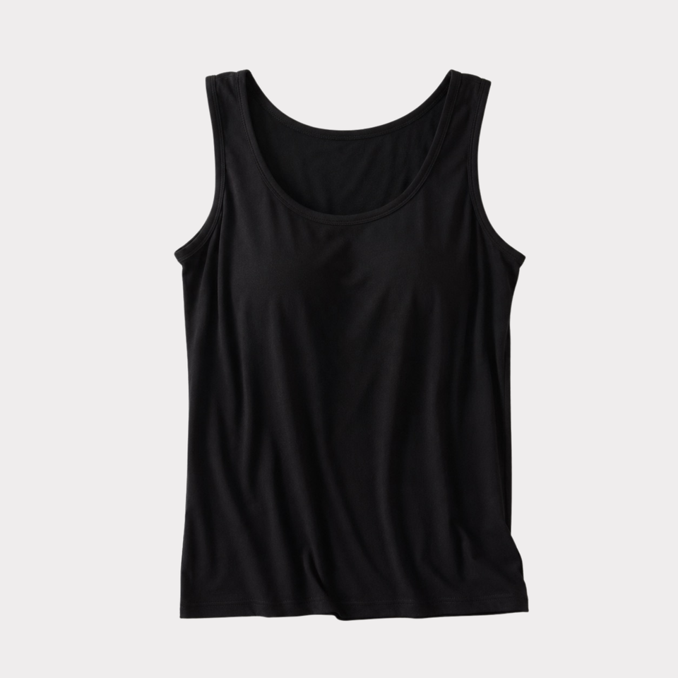 Modal Sleep Tank with Built-In Bra – Soft Lounge Essential