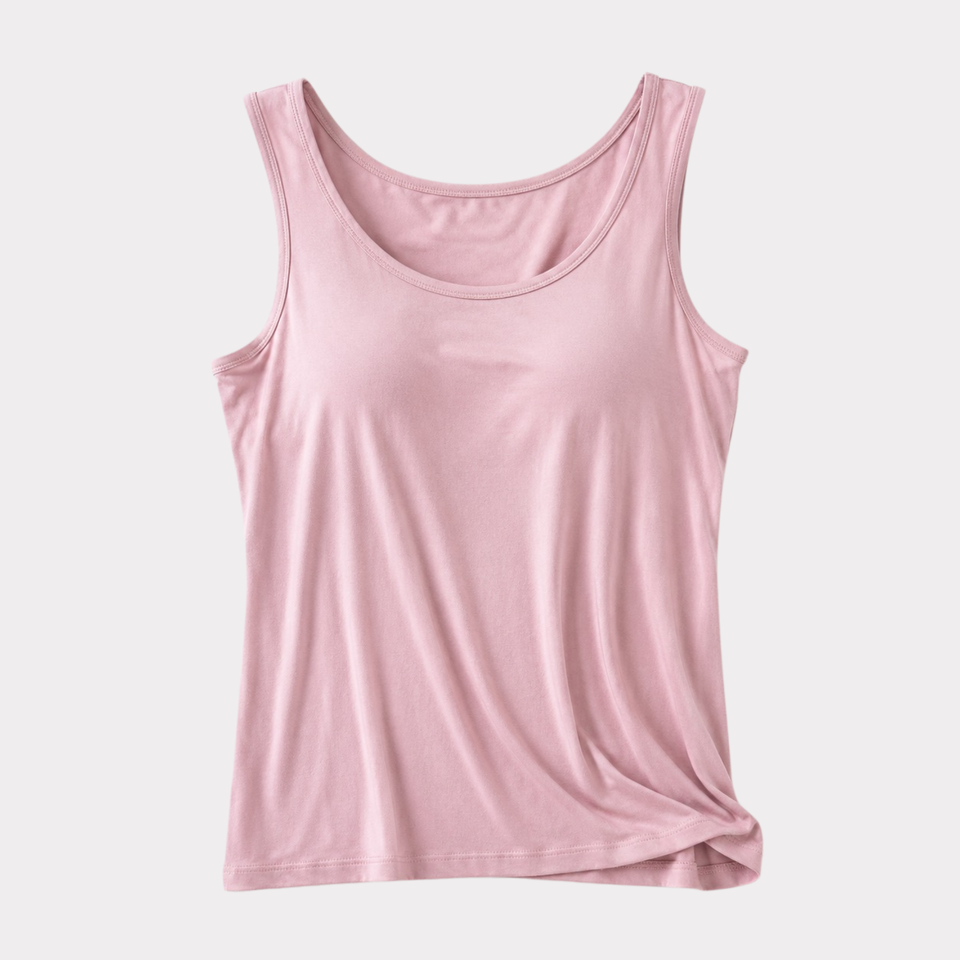 Modal Sleep Tank with Built-In Bra – Soft Lounge Essential