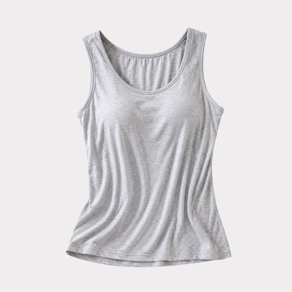 Modal Sleep Tank with Built-In Bra – Soft Lounge Essential