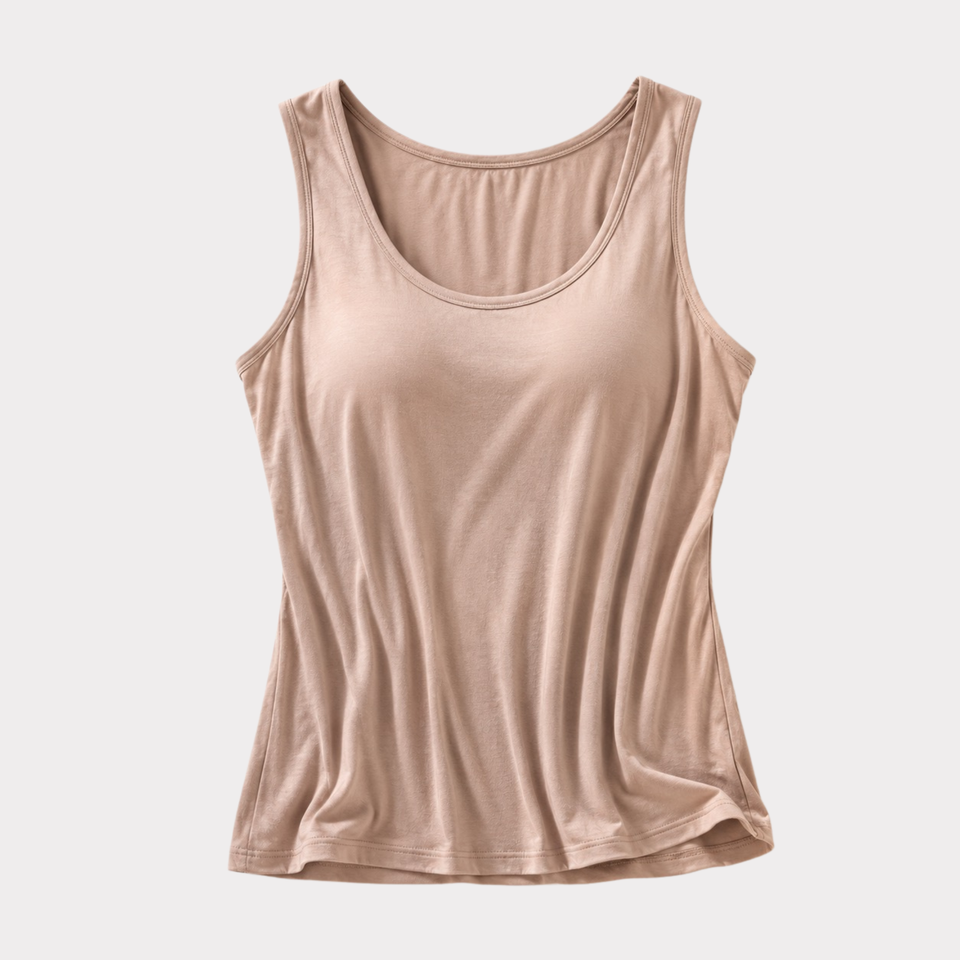 Modal Sleep Tank with Built-In Bra – Soft Lounge Essential