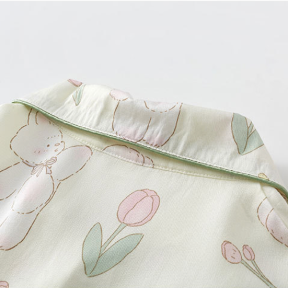 Woodland Garden Viscose Pajama Set