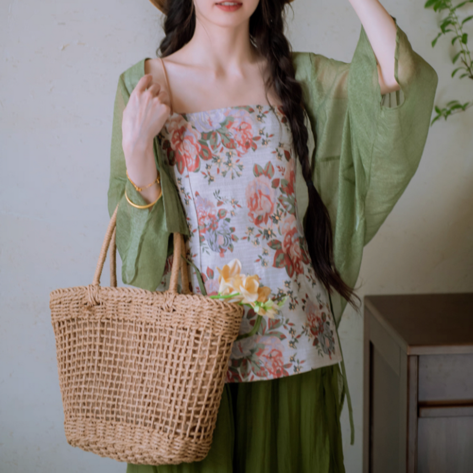 Breezewood Open Weave – Lightweight Handwoven Basket Tote