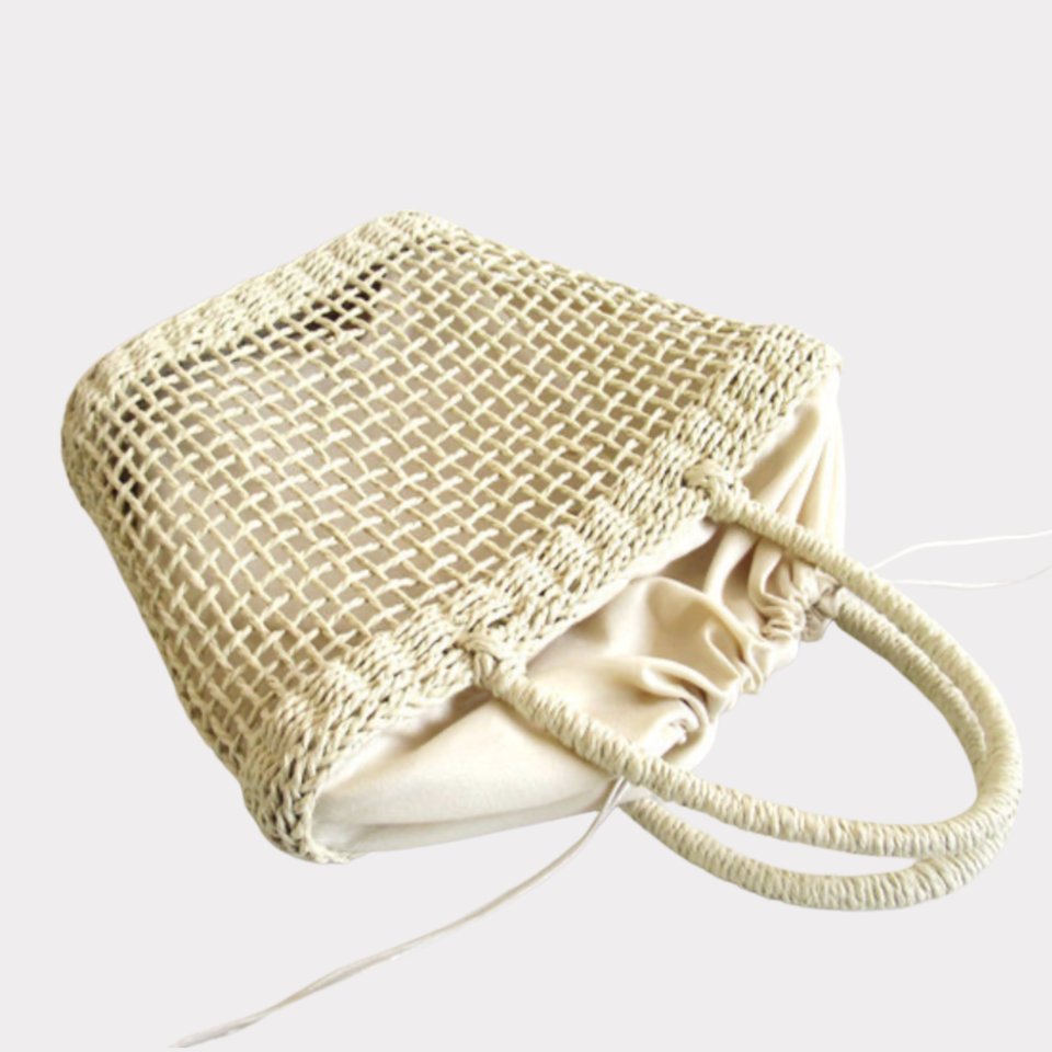 Handwoven Market Tote – Lightweight Natural Basket Bag