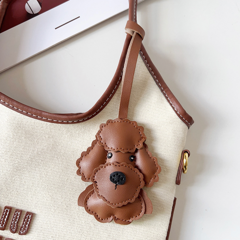 Leather Poodle Bag Charm – Everyday Joy Companion