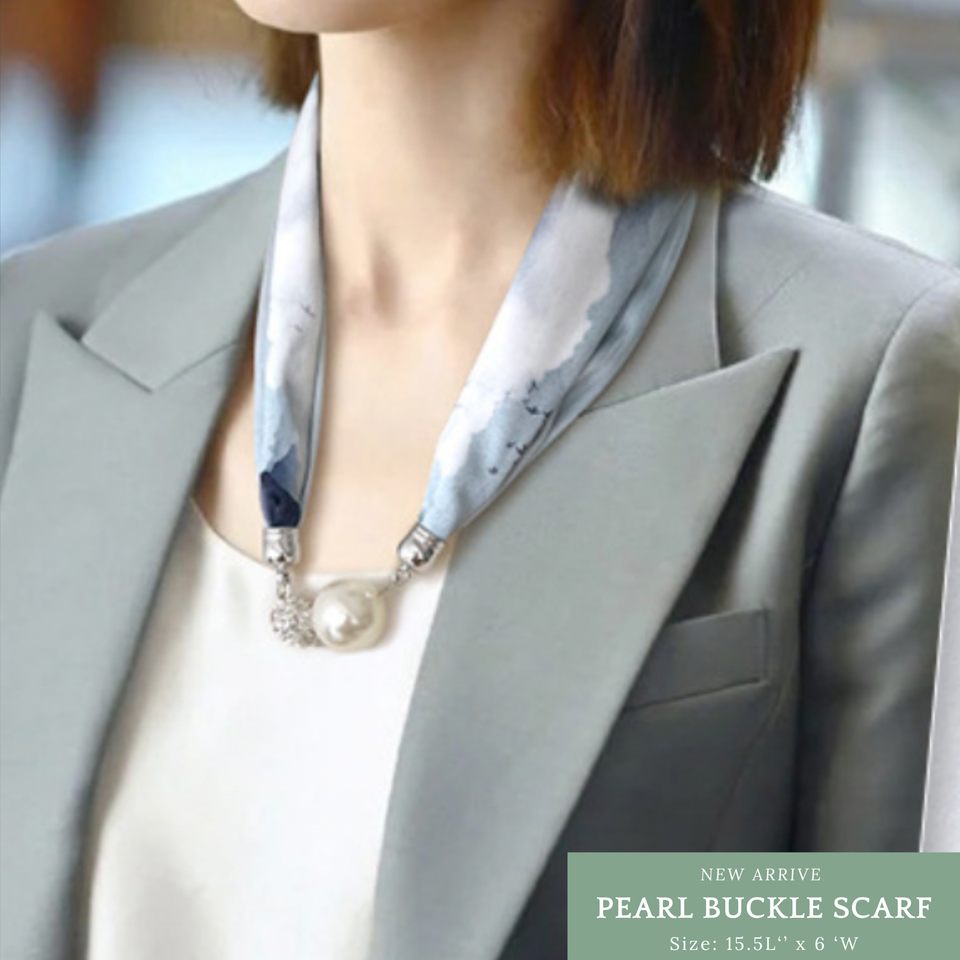 Pearl Scarf Necklace – Effortless Everyday Elegance