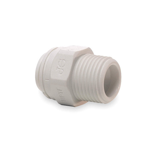 John Guest 1/2" Tube x 1/2" Male NPT Straight Connector (Bag Of 10