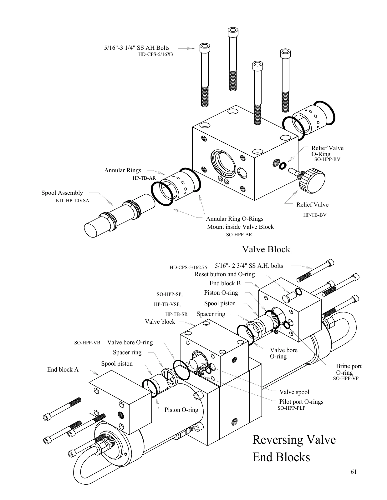 Reversing valve — Spectra Catalina 300 MPC drawing, page 61
