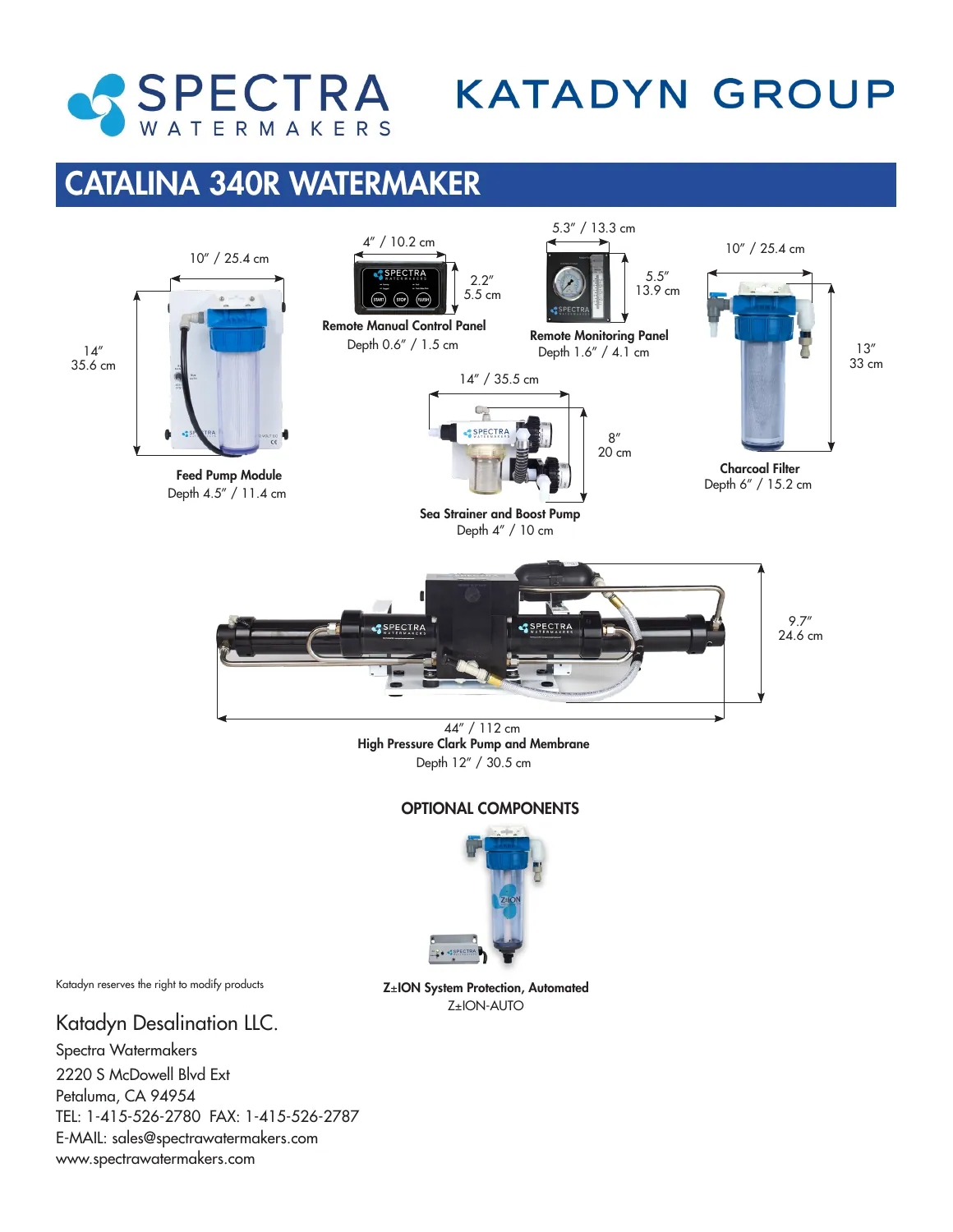 Identify the standard long-vessel layout — Spectra reference page 2