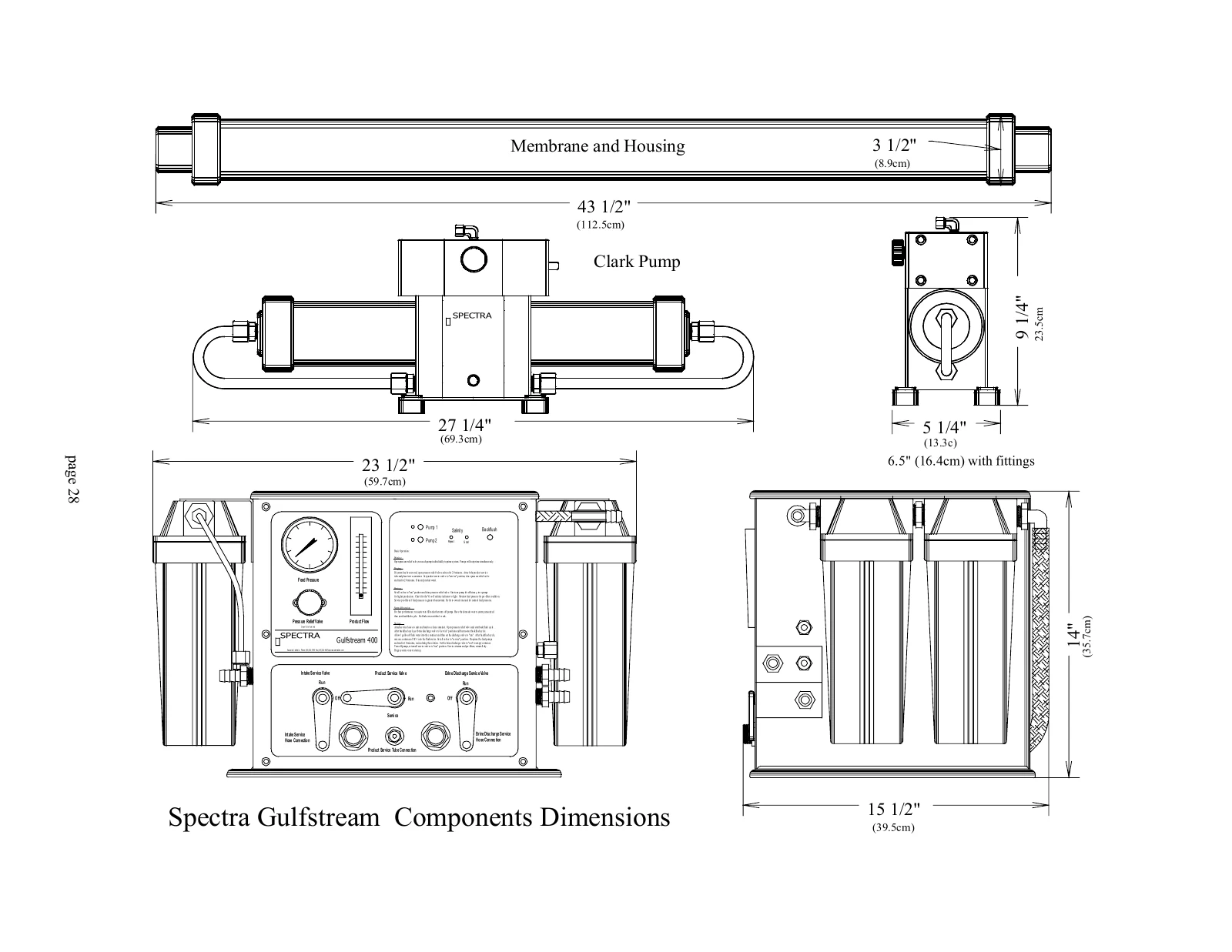 Spectra Original Gulfstream module and vessel dimensions, PDF page 28