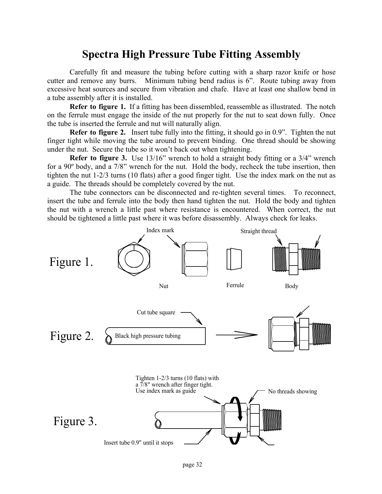 Spectra Original Gulfstream high-pressure tube fittings, PDF page 32
