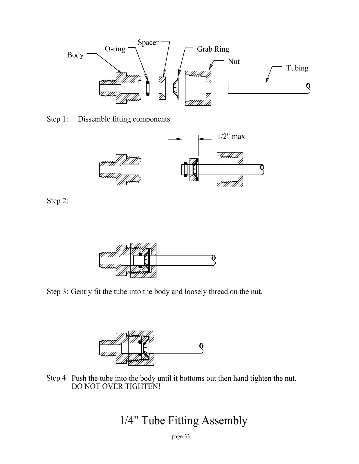 Spectra Original Gulfstream low-pressure product fittings, PDF page 33
