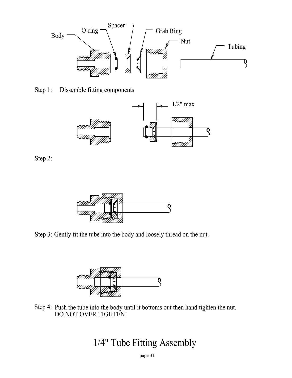 Spectra Original Santa Cruz low-pressure product fittings, PDF page 31