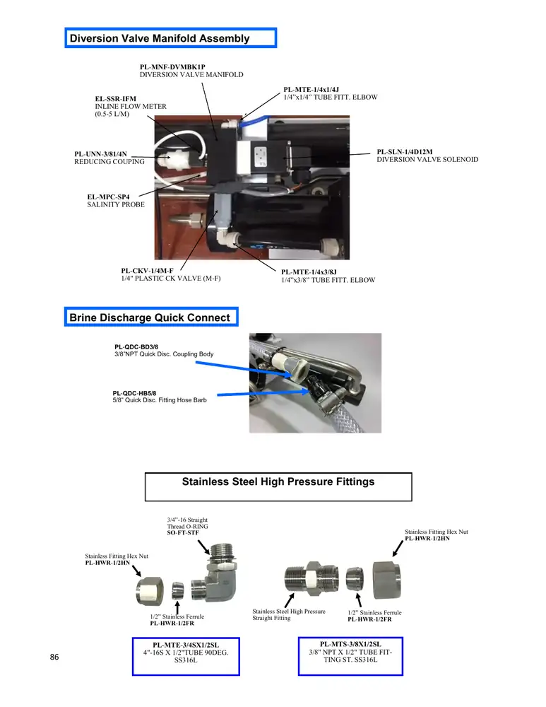 Spectra Bimini component / exploded map 86, PDF page 86