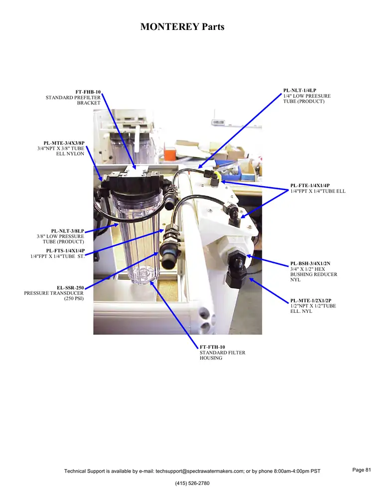 Spectra Monterey model-labeled component map 81, PDF page 81