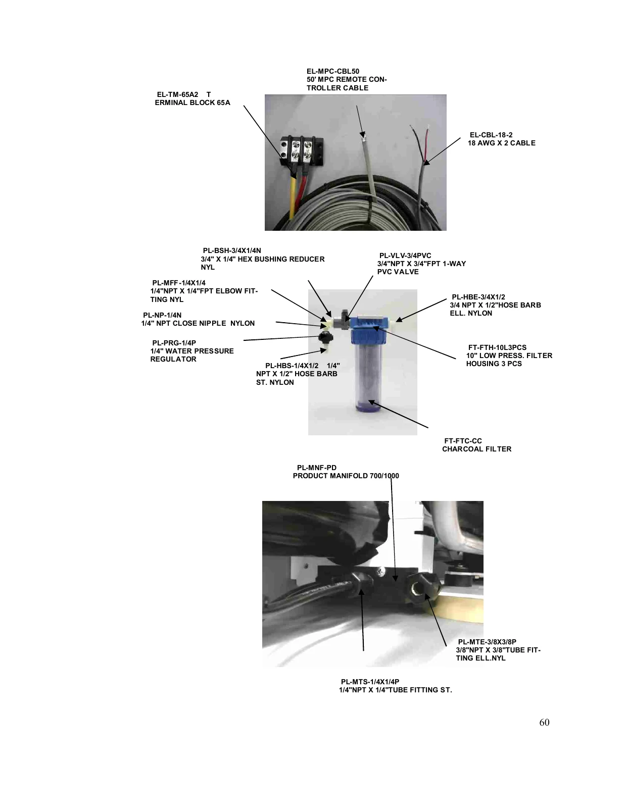Spectra Carbon freshwater-flush housing and regulator, PDF page 60
