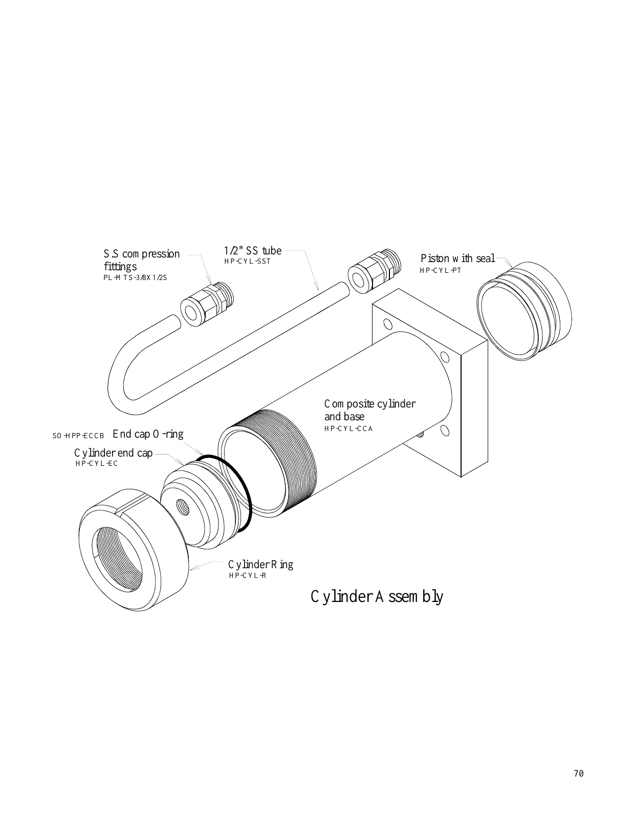 Spectra Original cylinder and end-cap assembly, PDF page 70