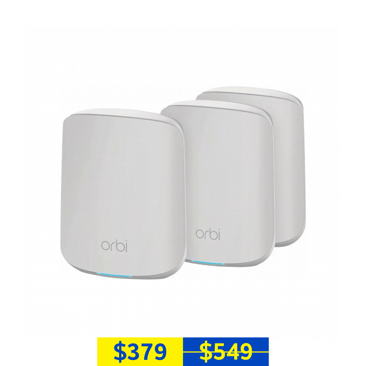 Netgear Orbi AX1800 WiFi 6 Dual-band Mesh System (3-Pack)