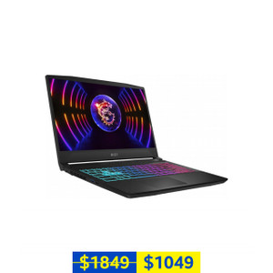 MSI Katana 15 B12UDXK (15.6'' FHD IPS 144Hz 1ms DP, Intel Core i5-12450H CPU, Nvidia GeForce RTX 3050 GPU, 16GB RAM, 512GB SSD, Black)