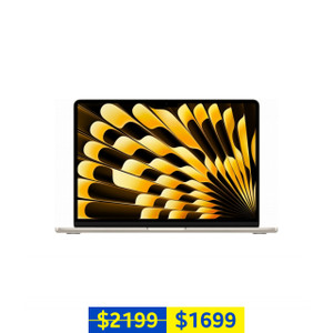 Apple MacBook Air 15-inch (M3 Chip, 8-Core CPU, 10-Core GPU, 8GB RAM, 512GB SSD, Starlight, 2024)