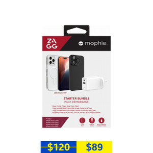 Zagg Mophie Starter Bundle for Apple iPhone 16 Pro Zagg Mophie Starter Bundle for Apple iPhone 16 Pro