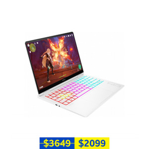 HP Omen Transcend Gaming Laptop 14-FB0112TX (14'' 2.8K OLED UWVA 48-120Hz 0.2ms DP, Intel Core Ultra 7 155H CPU, Nvidia GeForce RTX 4050 GPU, 16GB RAM, 512GB SSD, Ceramic White) HP Omen Transcend Gaming Laptop 14-FB0112TX (14'' 2.8K OLED UWVA 48-120Hz 0.2ms DP, Intel Core Ultra 7 155H CPU, Nvidia GeForce RTX 4050 GPU, 16GB RAM, 512GB SSD, Ceramic White)