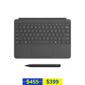 Microsoft Surface Pro 12-inch Keyboard 1st Edition (Slate) with Slim Pen 2nd Edition (Matte Black)