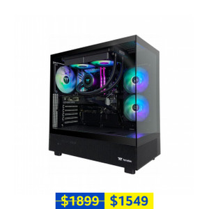 Thermaltake Horizon Gaming PC (AMD Ryzen 5 7500F CPU, B650M Wi-Fi AM5 MB, Nvidia GeForce RTX 4060 GPU, 32GB DDR5 RGB RAM, 1TB NVMe SSD, Black)