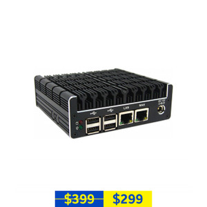 Protectli Vault FW2B 2-Port Firewall Micro Appliance/Mini PC (Intel Celeron J3060 CPU, Intel HD Gen 8 GPU, 8GB RAM, 120GB mSATA SSD, Black, 2016)