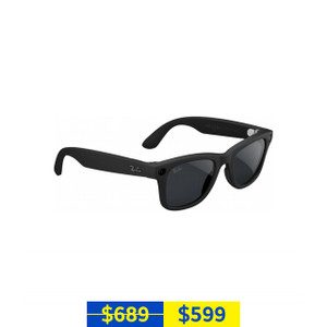 Ray-Ban Meta Wayfarer Gen 2 (Matte Black/Clear Grey Transitions)