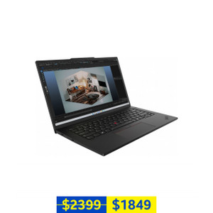 Lenovo ThinkPad P14s Gen 6 (14.5'' WUXGA IPS 60Hz DP, Intel Core U5 225H CPU, Intel Arc 130T GPU, 16GB RAM, 512GB SSD, Black, 2026)