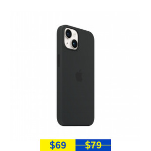 Apple iPhone 14 Midnight Silicone Case with MagSafe Apple iPhone 14 Midnight Silicone Case with MagSafe