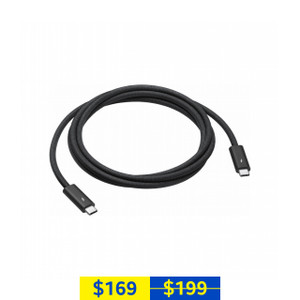 Apple Thunderbolt 4 (USB‑C) Pro Cable 1.8m (Black) Apple Thunderbolt 4 (USB‑C) Pro Cable 1.8m (Black)