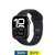 Apple Watch Series 10 GPS + Cellular 42mm Jet Black AIuminum Case with Black Rubber Sport Band (Small/Medium)