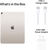 Apple iPad Air 10.9-inch 5th Generation (M1 Chip, 64GB, Wi-Fi, Starlight, 2022)
