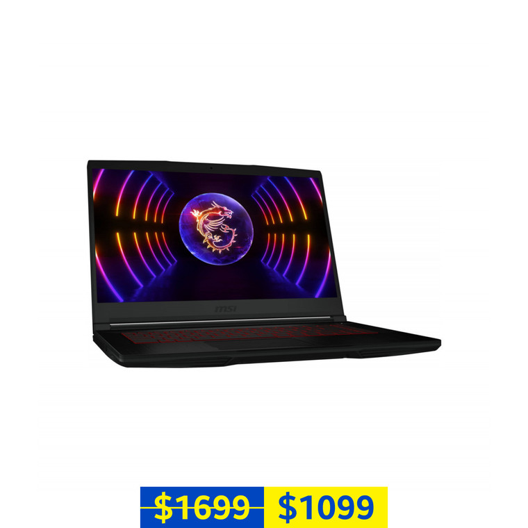 MSI Thin GF63 12UCX (15.6'' FHD IPS 144Hz 3ms DP, Intel Core i7-12650H CPU, Nvidia GeForce RTX 2050 GPU, 16GB RAM, 512GB SSD, Black)