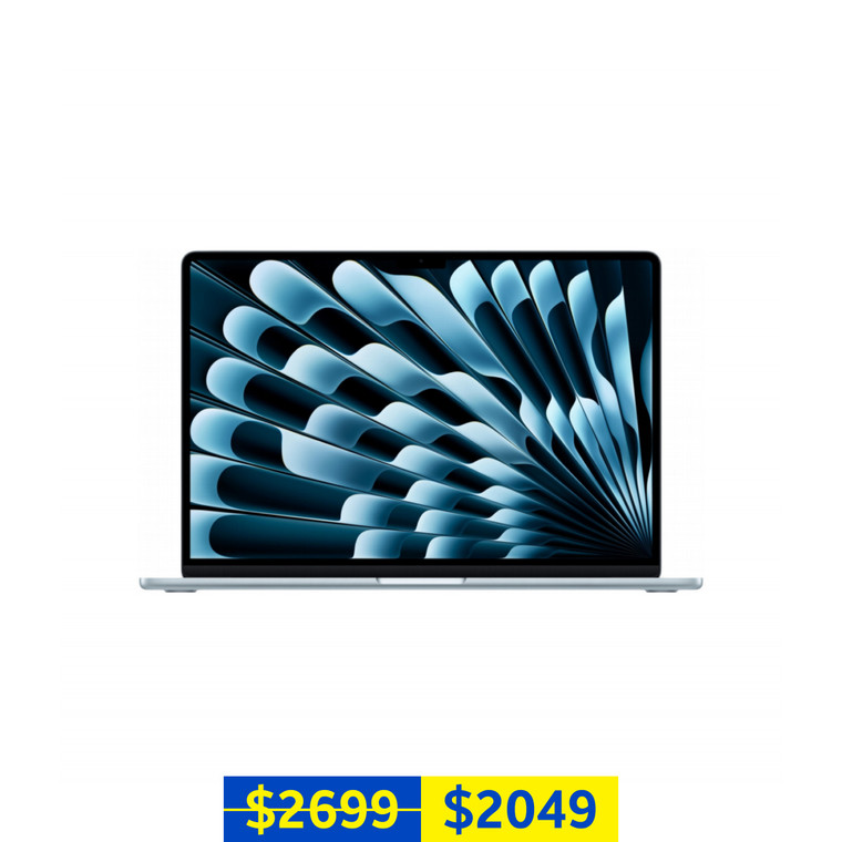 Apple MacBook Air 15-inch (M4 Chip, 10-Core CPU, 10-Core GPU, 24GB RAM, 512GB SSD, Sky Blue, 2025)