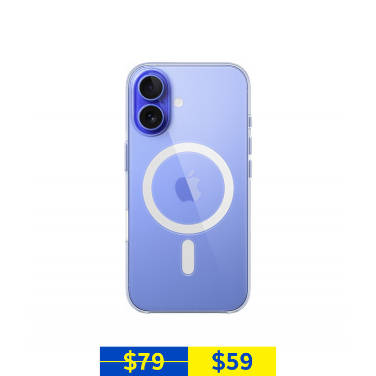 Apple iPhone 16 Clear Case with MagSafe (Clear)