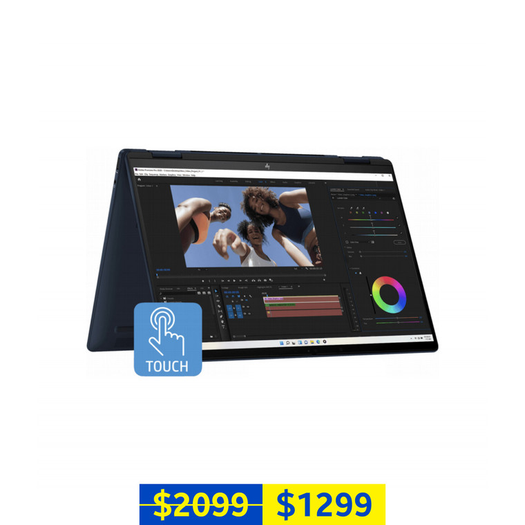 HP Envy x360 2-in-1 Laptop 14-FC0068TU (14'' WUXGA LED IPS Touch DP, Intel Core Ultra 5 125U CPU, Intel Arc GPU, 16GB RAM, 512GB SSD, Atmospheric Blue, 2024)