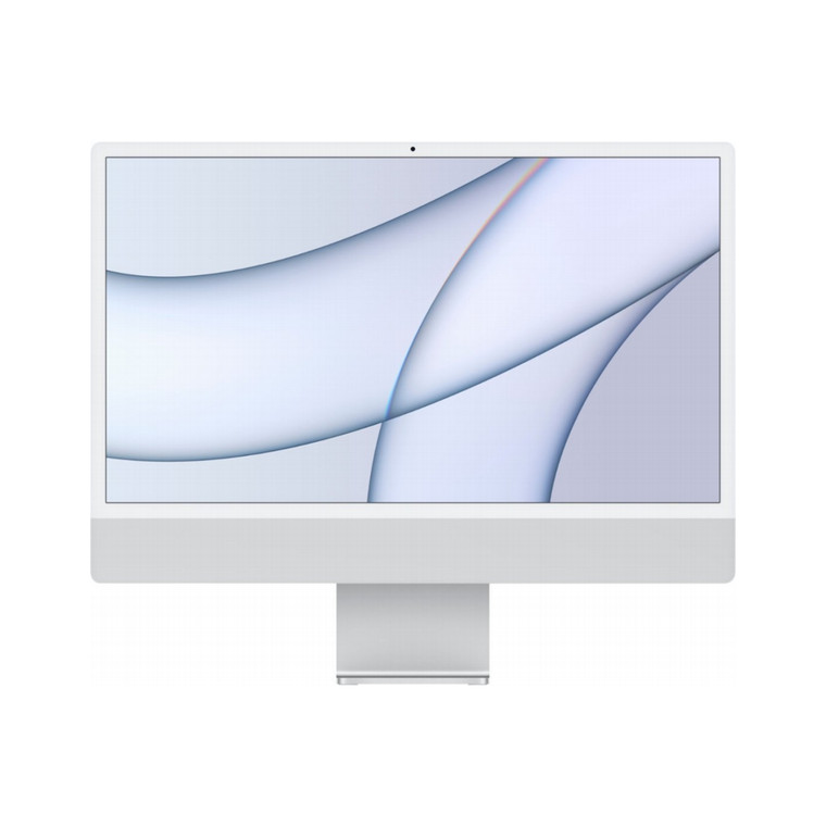 Apple iMac (24'' 4.5K Retina, M1 Chip, 8-Core CPU, 8-Core GPU, 8GB RAM, 512GB SSD, 2021) Silver