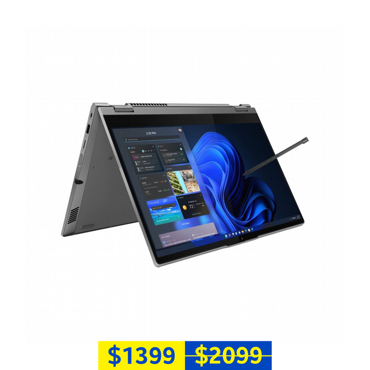 Lenovo ThinkBook 14s Yoga G3 IRU (14'' FHD IPS Touch DP, Intel Core i7-1355U CPU, Intel Iris Xe GPU, 16GB RAM, 512GB SSD, Mineral Grey, 2023)