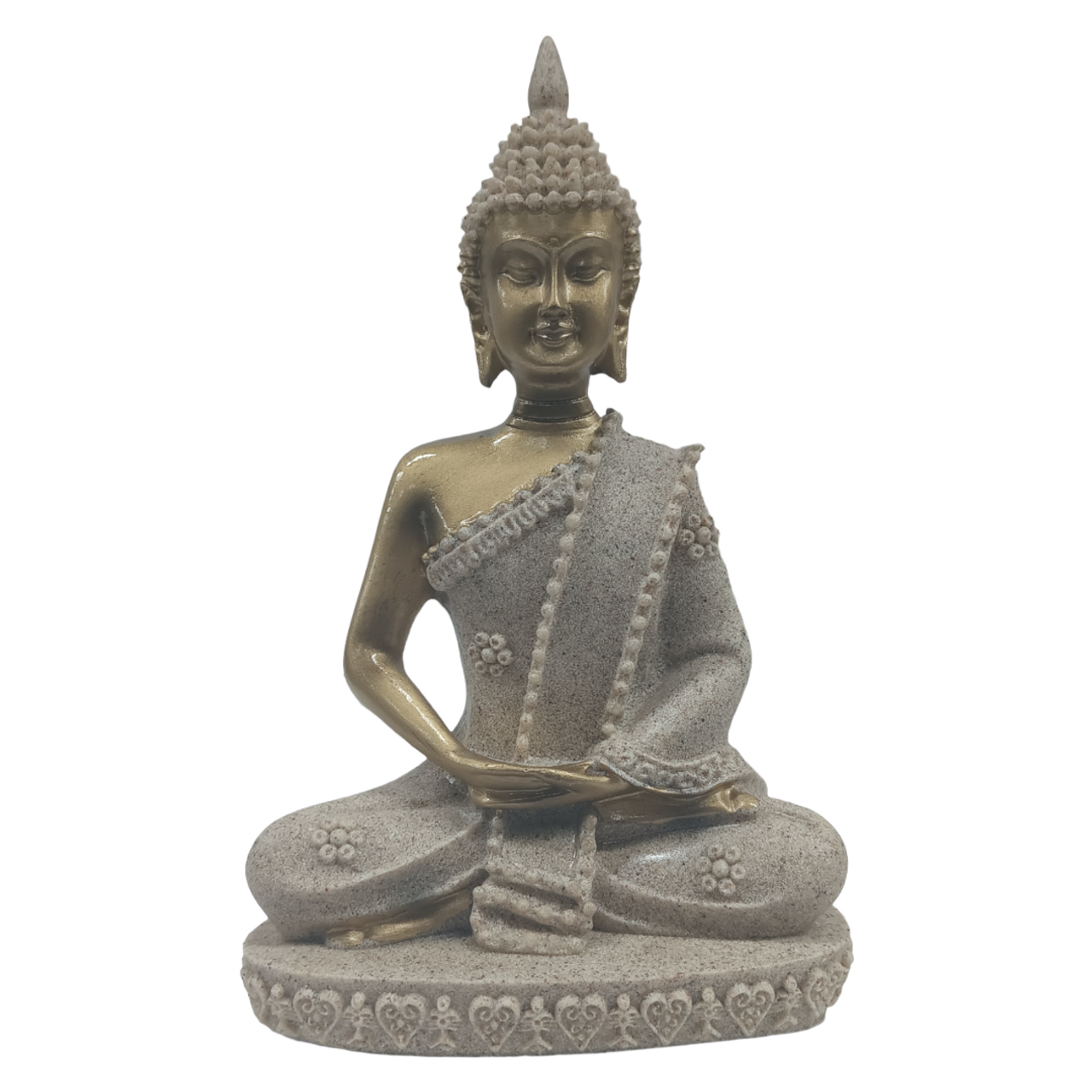 Natural Stone Buddha Meditating 6.5" Statue - Lazaro Brand Store