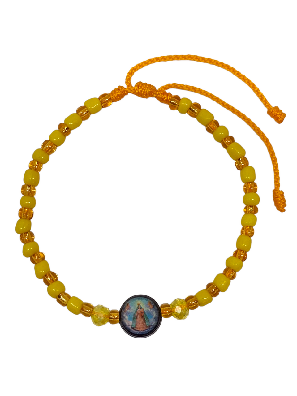 Orisha Oshun Caridad Del Cobre Gold/Yellow Image Bracelet For